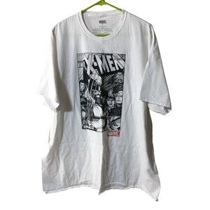 MARVEL X-MEN WOLVERINE COMIC STYLE WHITE T-SHIRT MENS 2XL